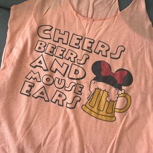 Disney adult tank Cheers Beers and mouse ears